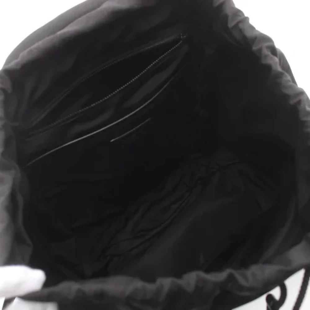 Yves Saint Laurent Vintage Pre-owned Canvas backpacks Black Dames