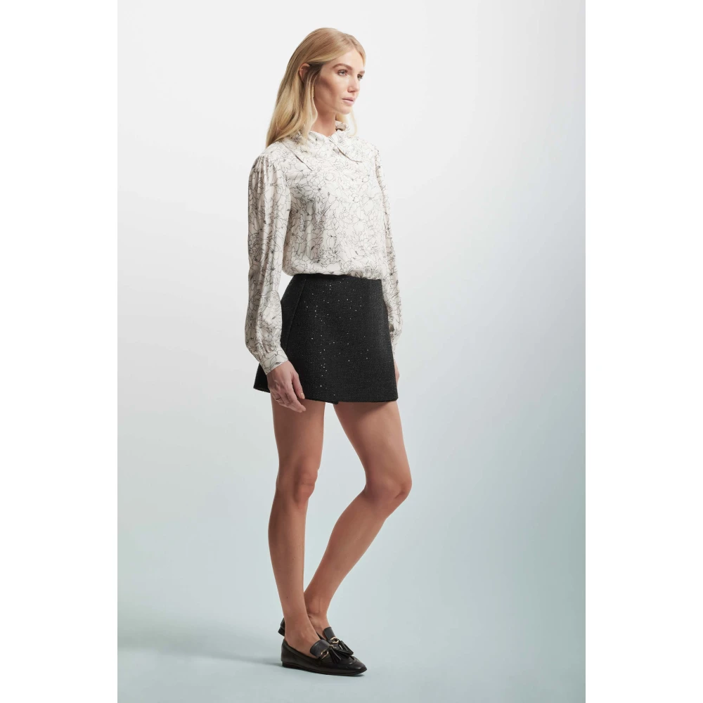 Kocca Pailletten versierde stoffen shorts Black Dames