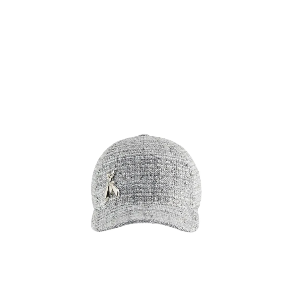 PATRIZIA PEPE Sportswear Baseball Cap met Fly 3D Gray Dames