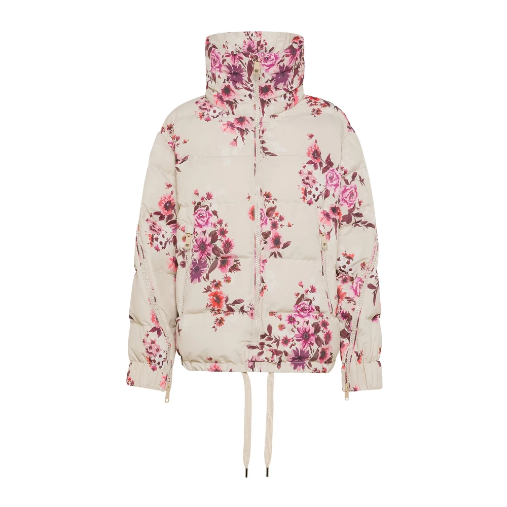 OOF Wear Omkeerbare Bloemen Nylon Jas Multicolor Dames
