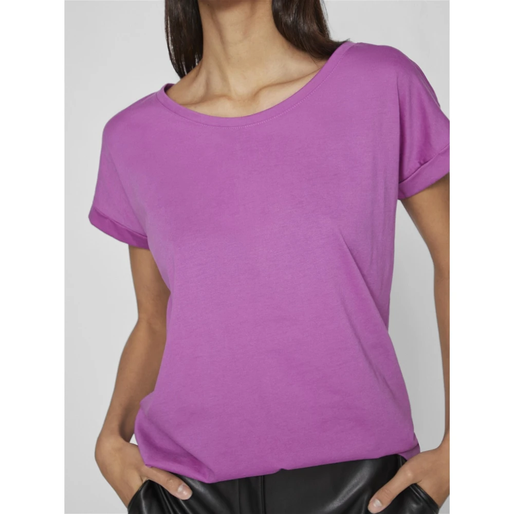 Vila Dreamers Pure Donna T-Shirt Purple Dames