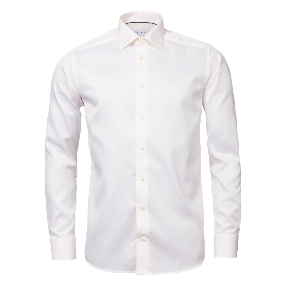 Eton Signature Twill Overhemd White Heren