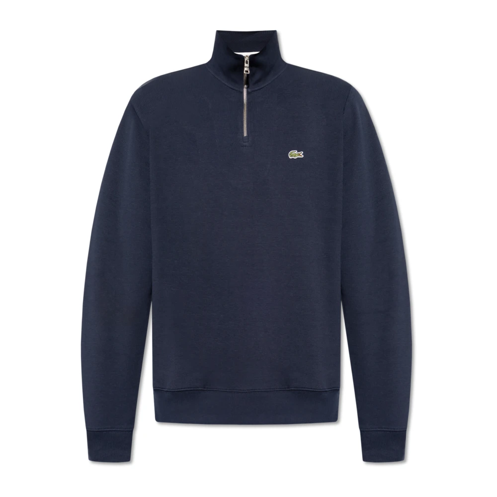 Lacoste Men's Blue Turtlenecks, Xs, Jumper With Logo