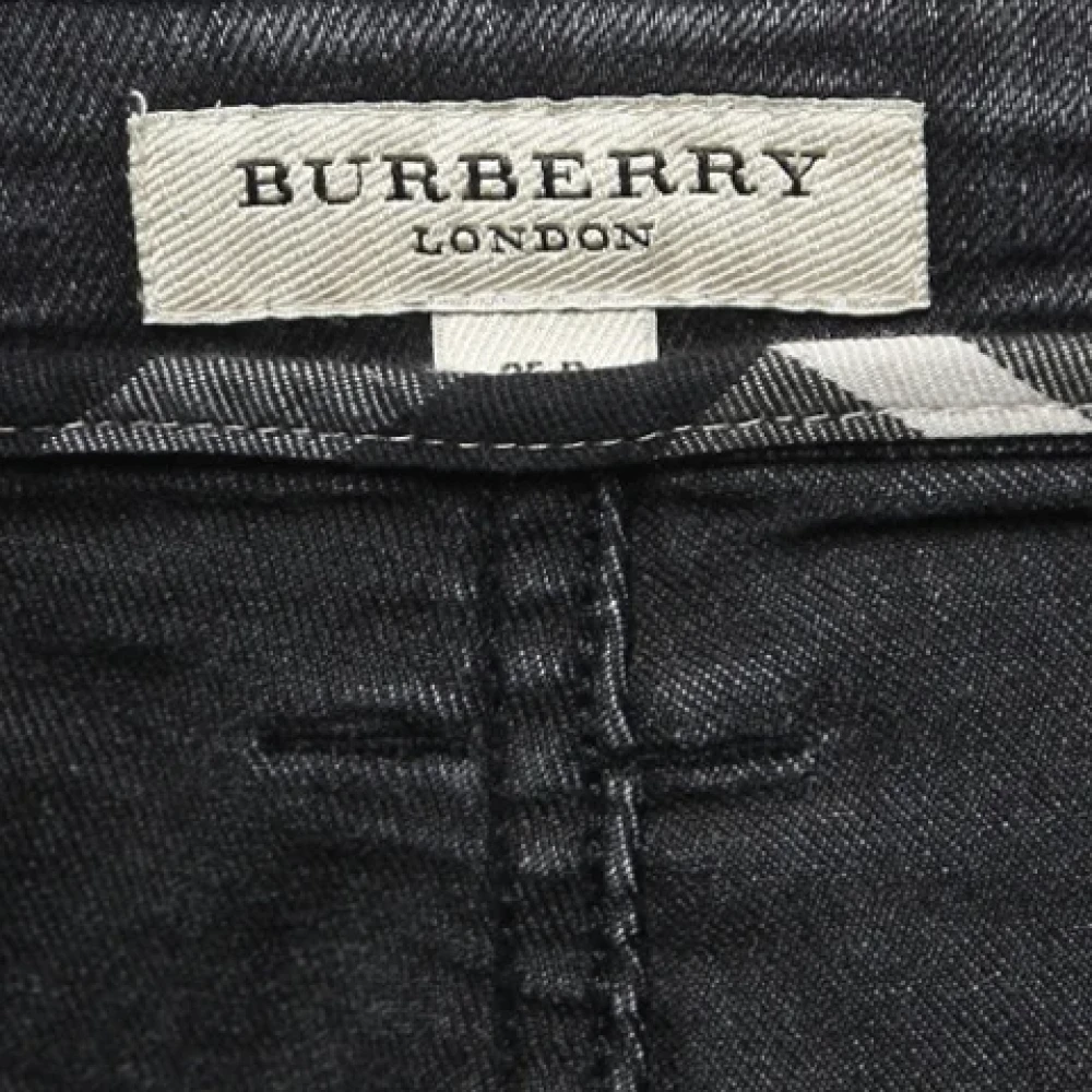 Burberry Vintage Pre-owned Denim jeans Gray Dames