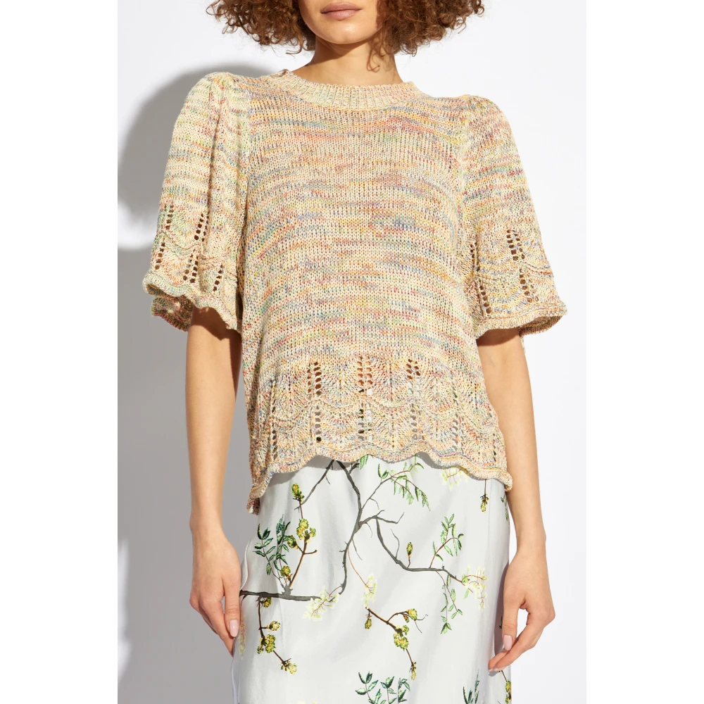 Munthe Trui met decoratieve afwerking Multicolor Dames