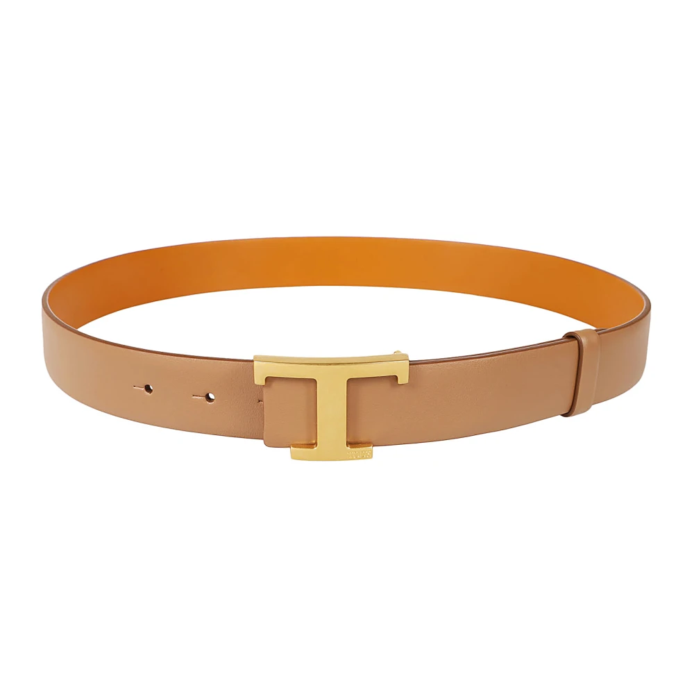 TOD'S KenyaT Timeless Leren Riem Brown Dames