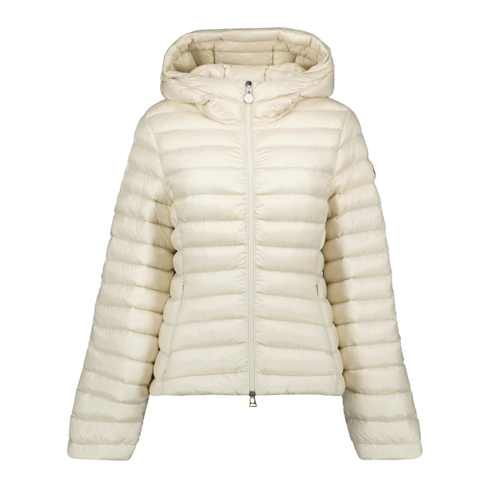 Moncler Women's White Quilted Beige Jacket Spring-Summer 2025 Extra Large