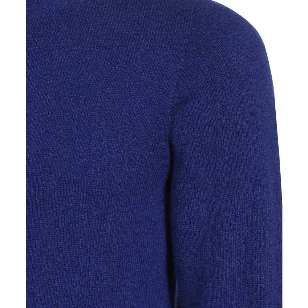 Dondup Geribbelde Cashmere Trui Blue Heren