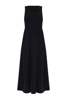 Flared Hem Maxi Klänning