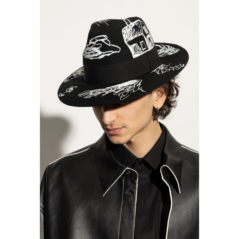Moschino Hoed met print Black Heren