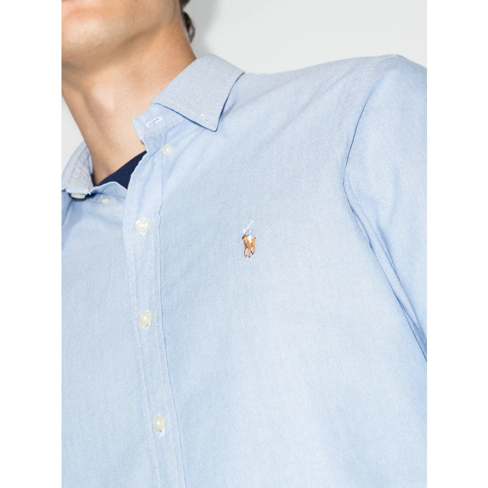 Polo Ralph Lauren Klassiek Blauw Overhemd voor Mannen Blue Heren