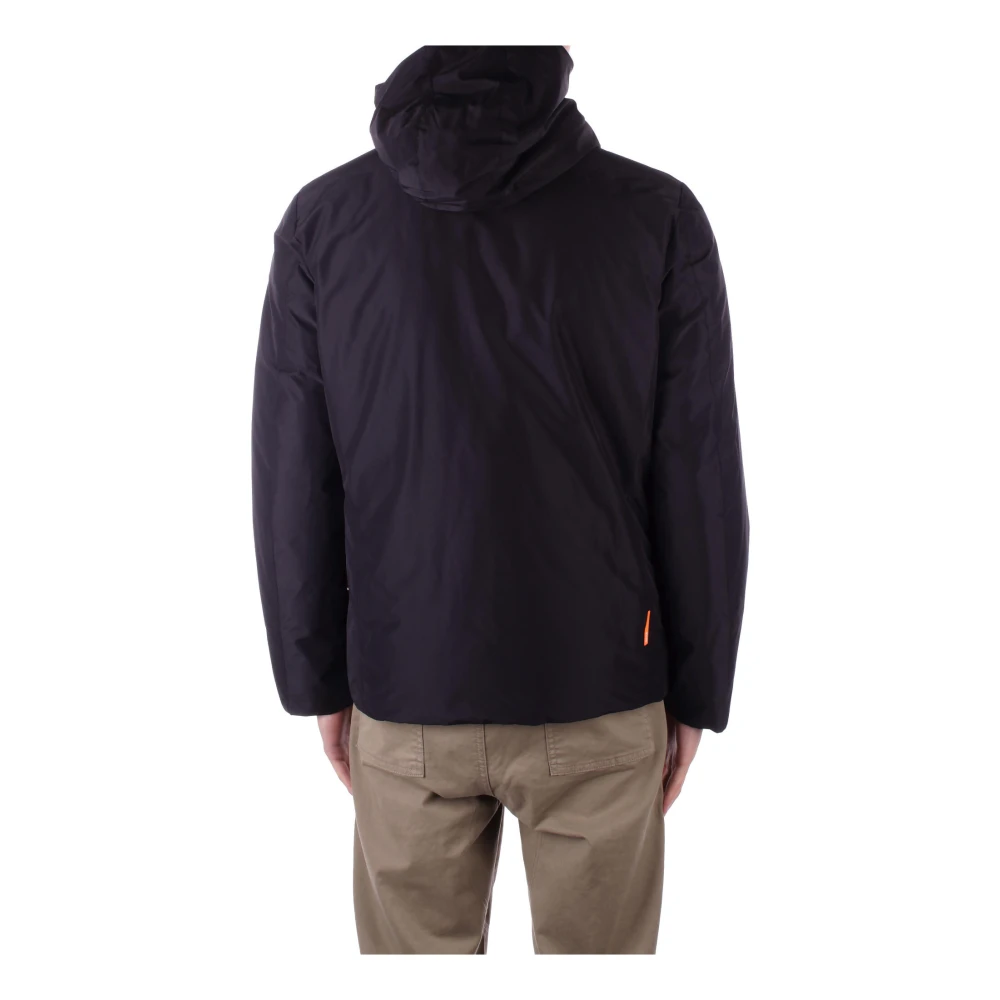 Suns Zwarte Hoodie met Ritszakken Black Heren