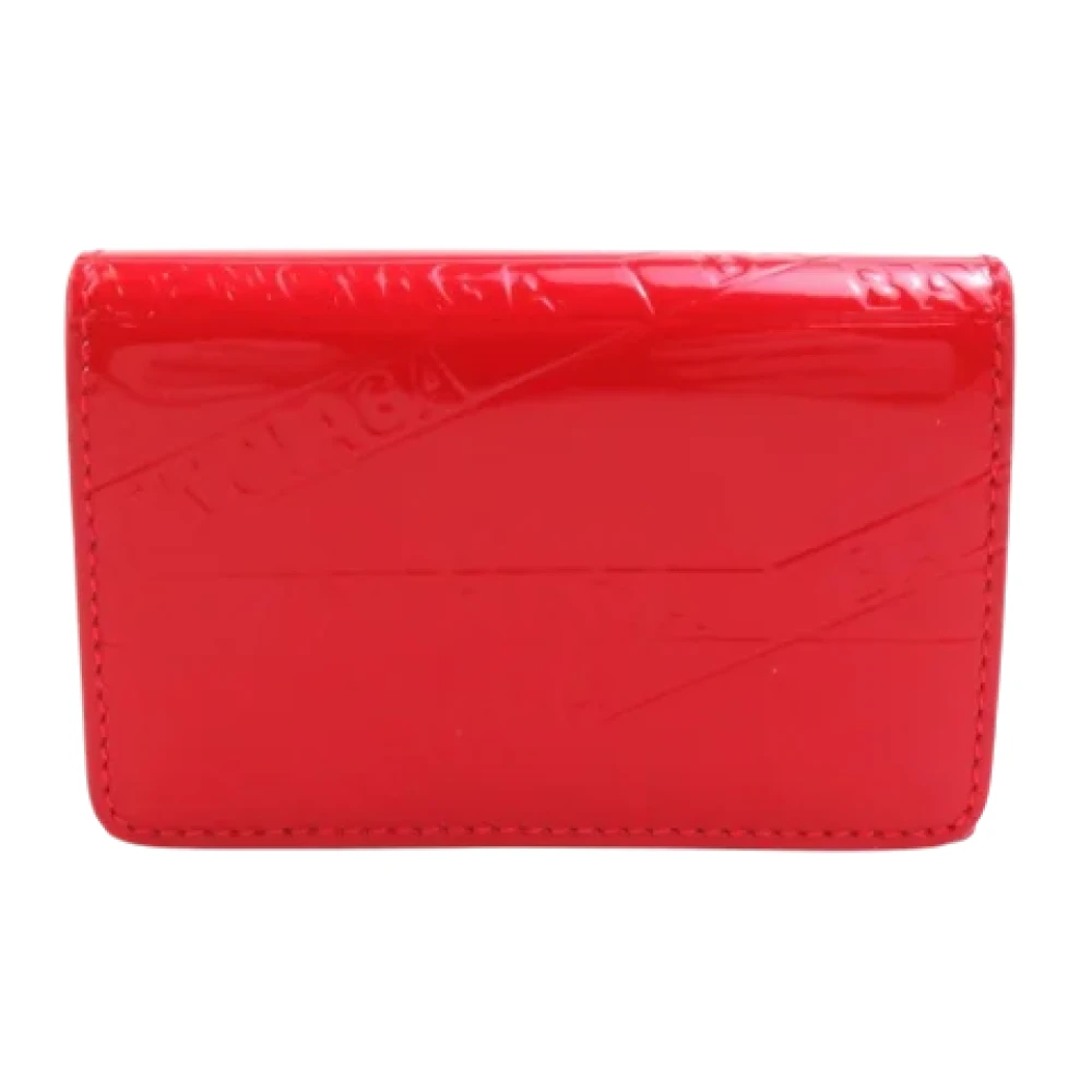 Balenciaga Vintage Pre-owned Leather wallets Red Unisex