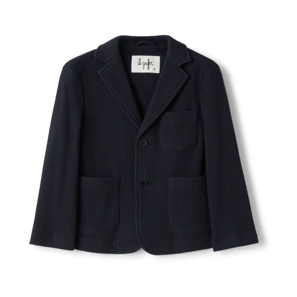 Il Gufo Boys Blue Fleece Jacket For Kids - Kids Occasion Wear - 3 Y - Kids