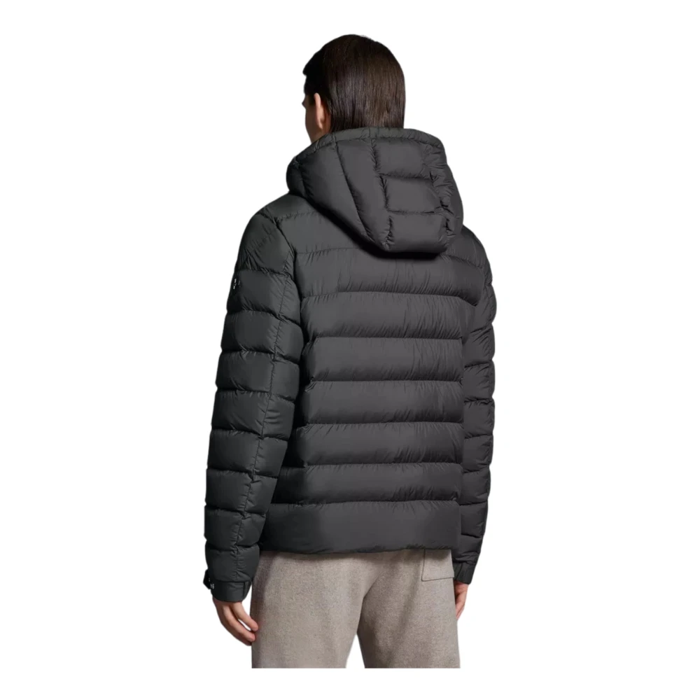 Moncler Korte Donsjas met Afneembare Capuchon Black Heren