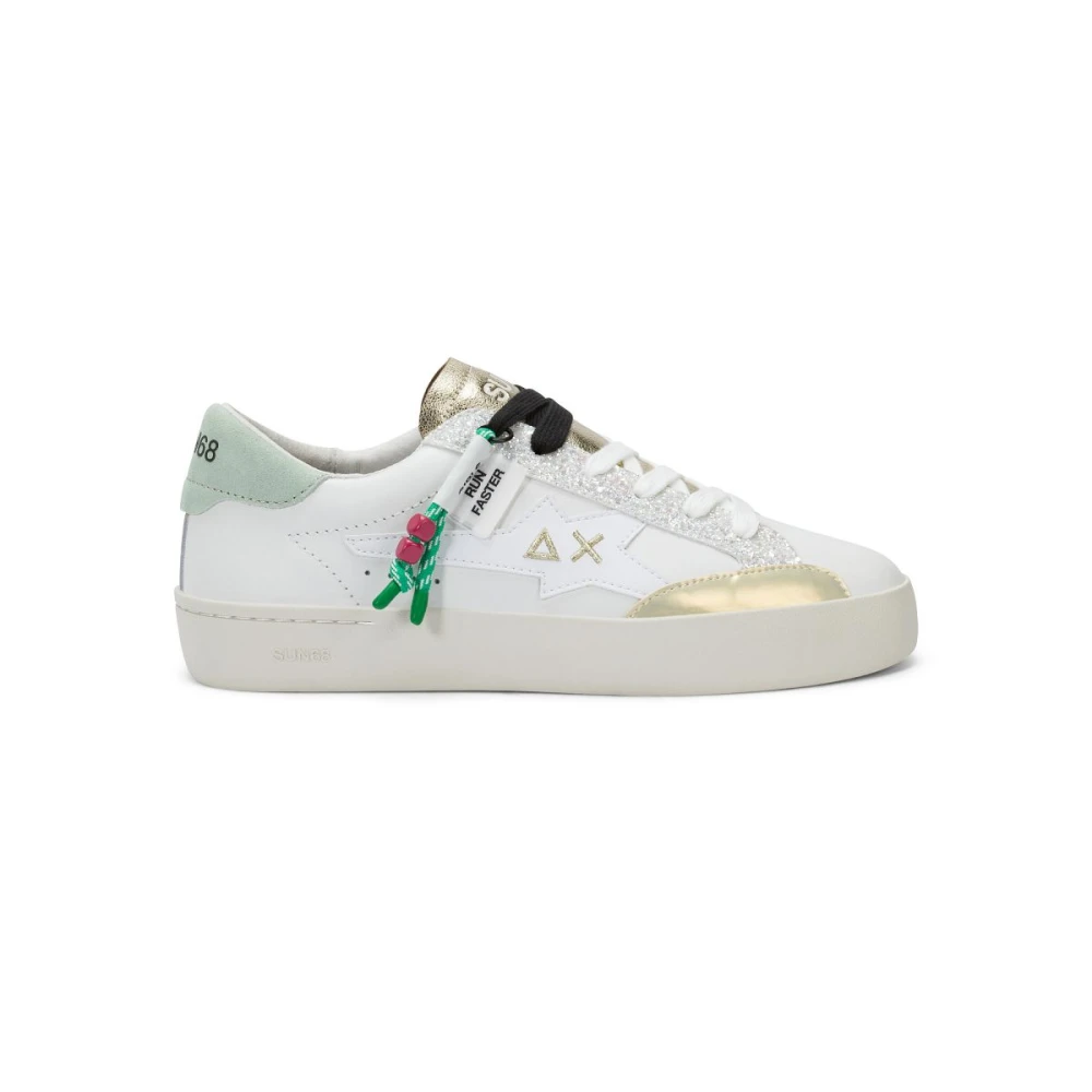 Sun68 Katy Leren Sneaker Dames Schoenen Wit