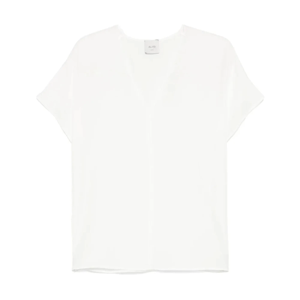 Alysi - Tops > T-Shirts - White - Alysi - Modalova