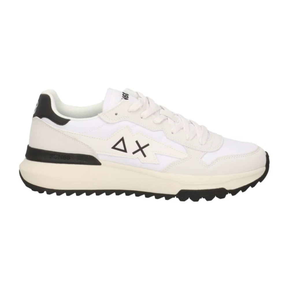 Sun68 White Sneakers, Male, 9 Uk, Solid Niki 2.0 Trainers