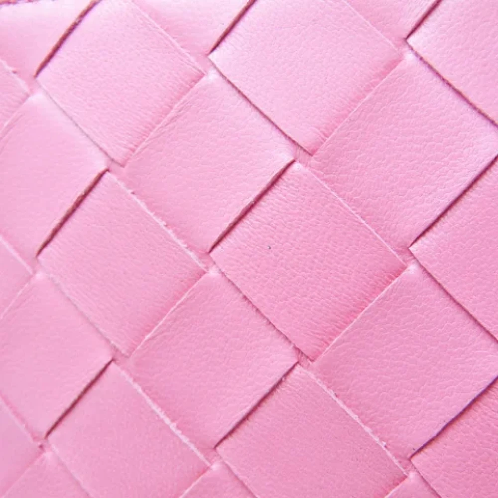 Bottega Veneta Vintage Pre-owned Leather wallets Pink Dames
