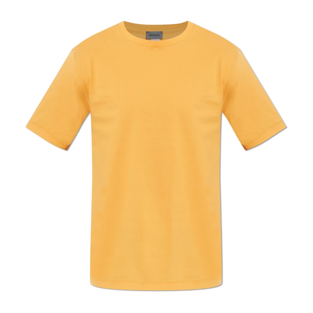 Hanro Uomo Arancione - Living Camicie Crew Neck T-Shirt - Tops - S