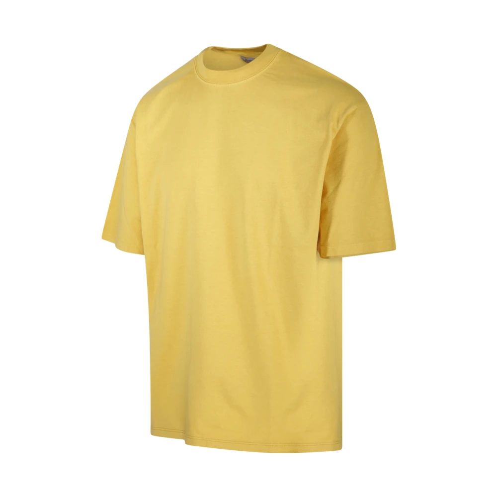 Amish Warme Gele T-shirt Yellow Heren
