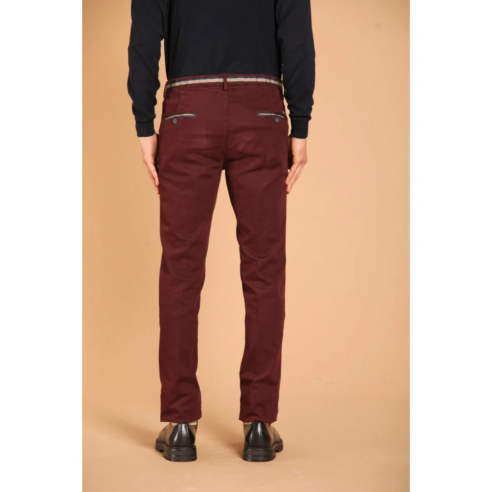 Mason's Winter Heren Chino Broek Slim Fit Red Heren