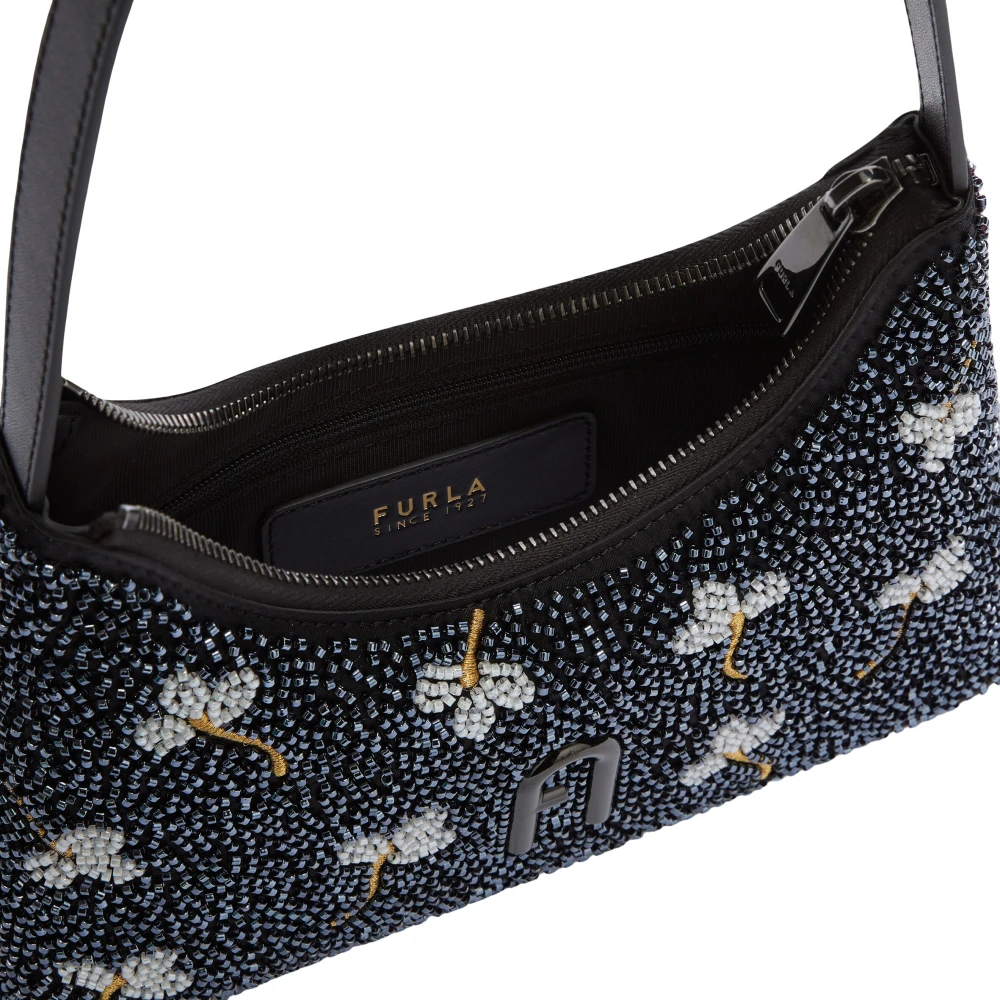 Furla Diamanten Schoudertas Mini Black Dames