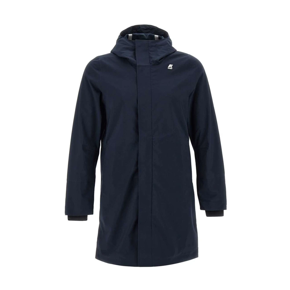 K-Way Uomo Blu Tommy Bonded Jersey - Lunghezza 3/4 Giacche - Lunghezza 3/4 Giacche - S - Immagine 3