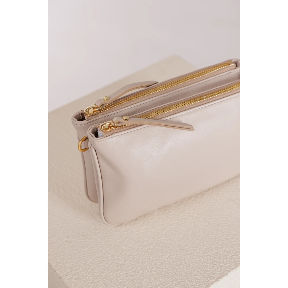 Gianni Chiarini Crossbody Tas Frida Lam Leer Beige Dames