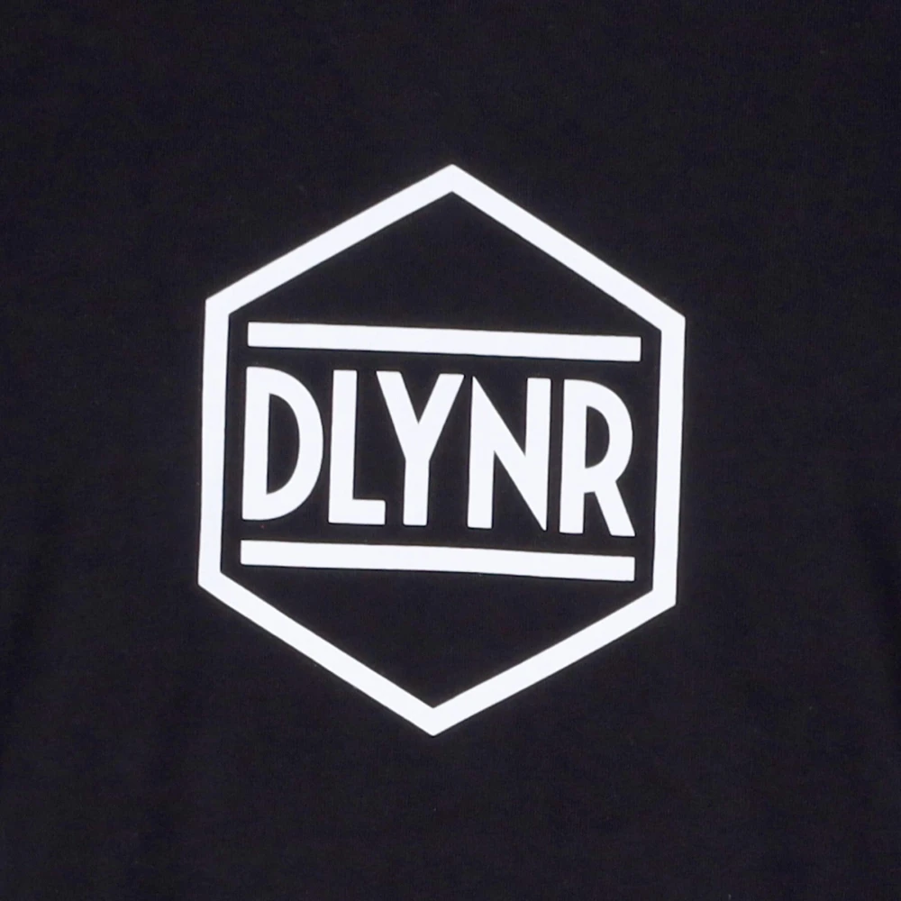 Dolly Noire Logo Tee Zwart Wit Korte Mouw Black Heren