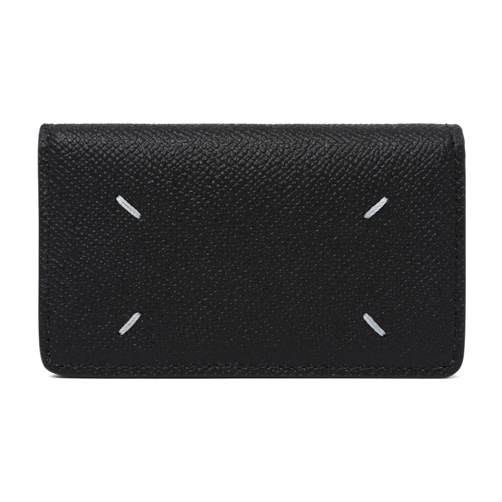 Maison Margiela , Wallets & Cardholders, Unisex, Black, One Size, Four Stitches Card Holder