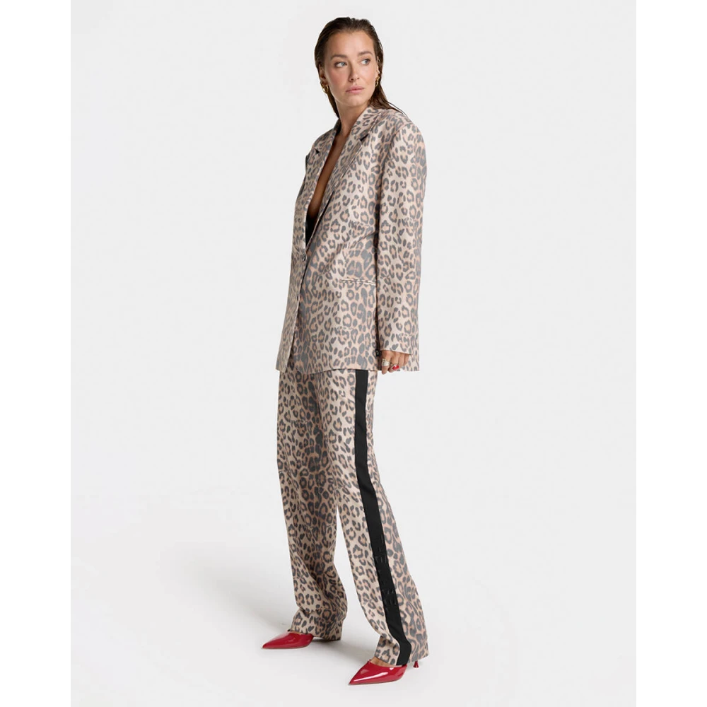Alix The Label Luipaard Blazer voor Dames Brown Dames