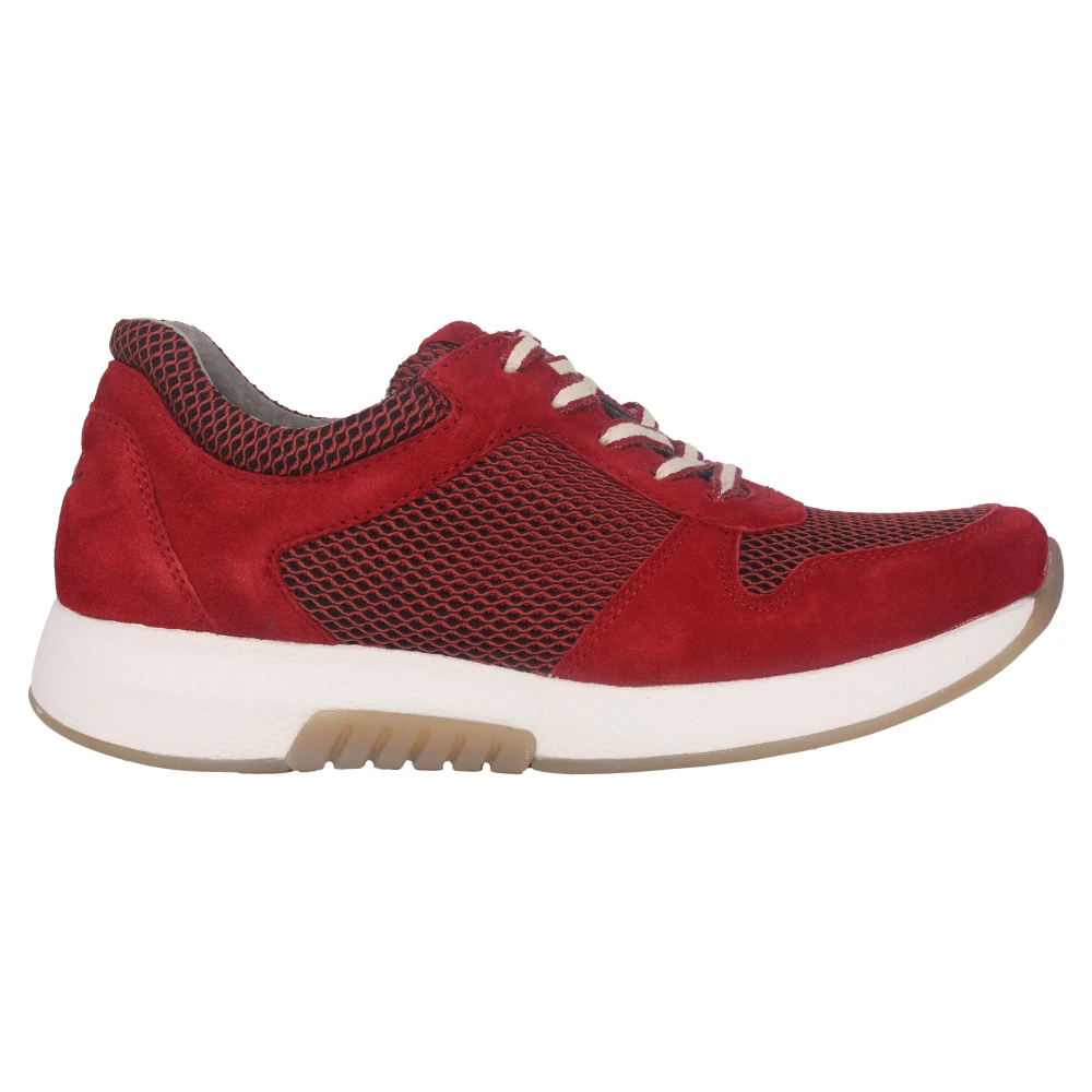 Gabor Rode rollende sneaker voor vrouwen Dames Schoenen Rood