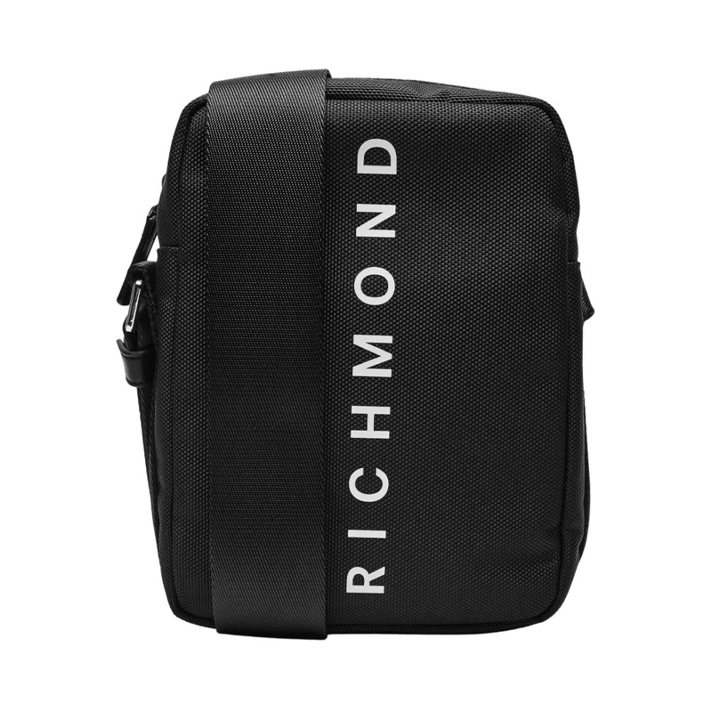 John Richmond Mesh Design Schoudertas Black Heren