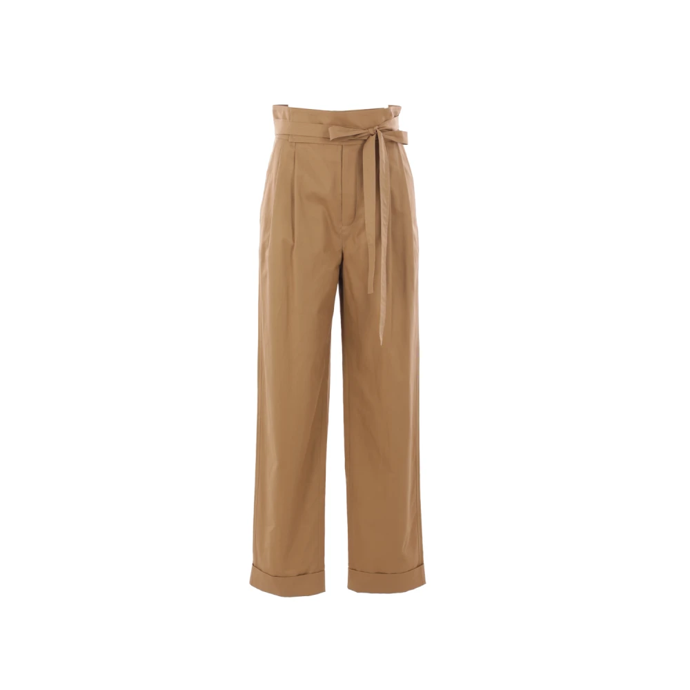 Saint Laurent Women's Beige Trousers
