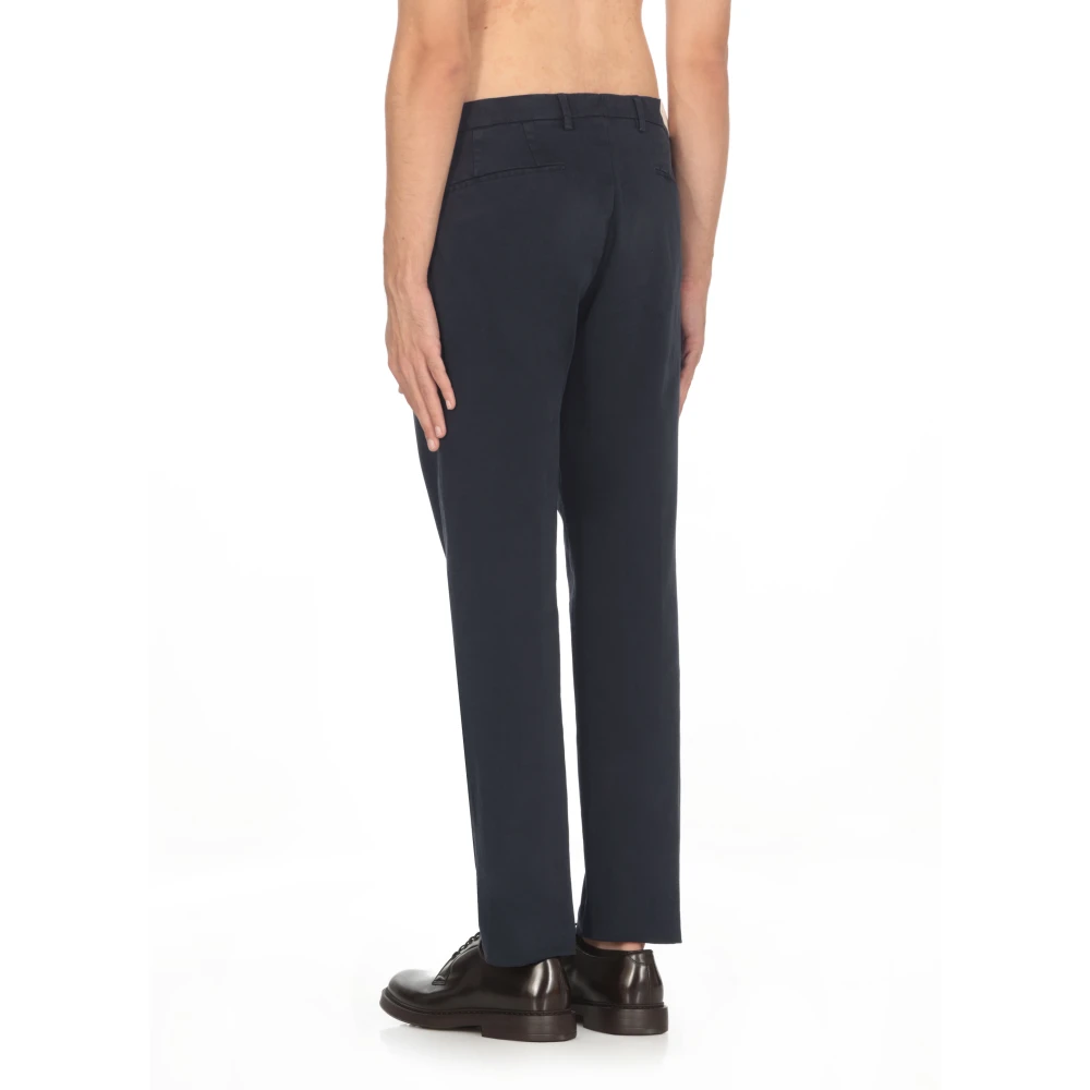 Briglia Blauwe Katoenen Broek met Zakken Blue Heren