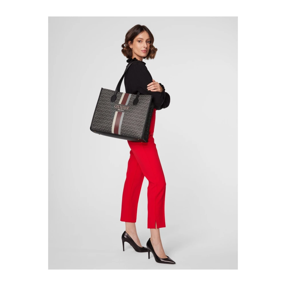 Guess Zwarte Wilder Travel Schoudertas Black Dames