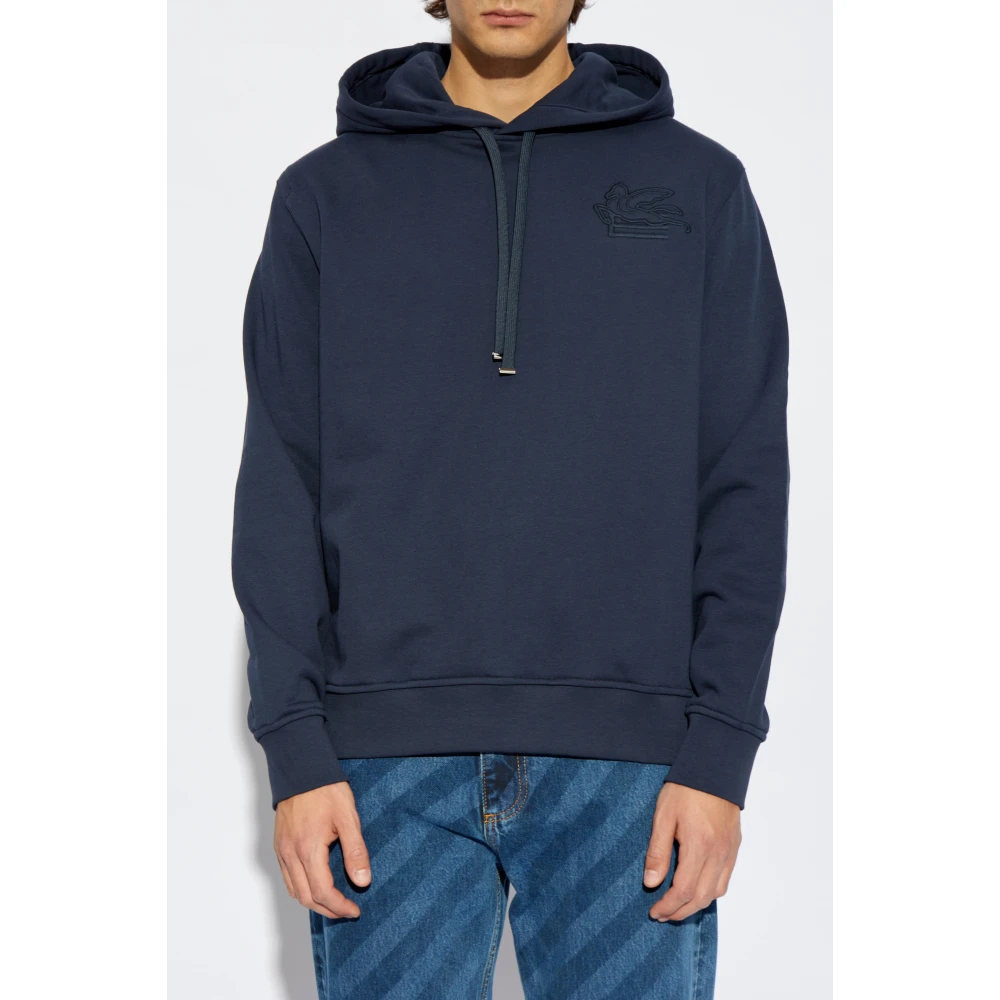 ETRO Hoodie Blue Heren