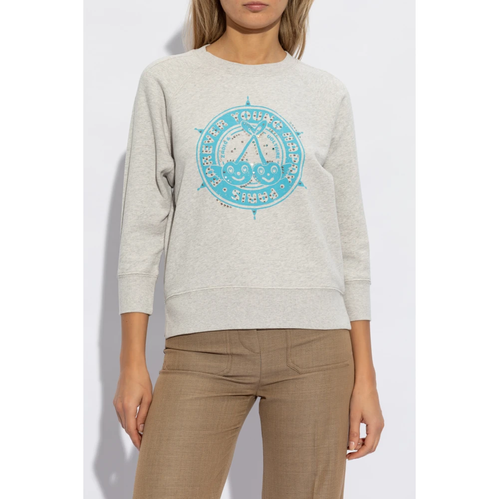 Zadig & Voltaire Cameron Sweatshirt Gray Dames