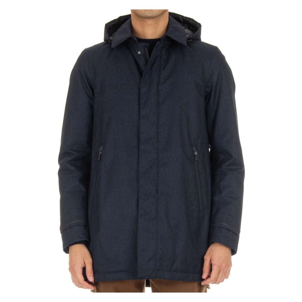 Herno Regenjas Blue Heren