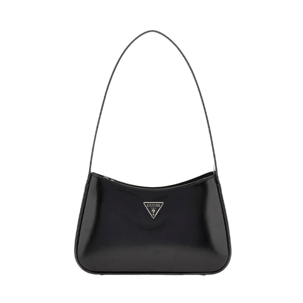 Guess Soepele PU leren schoudertas Zwart Black Dames