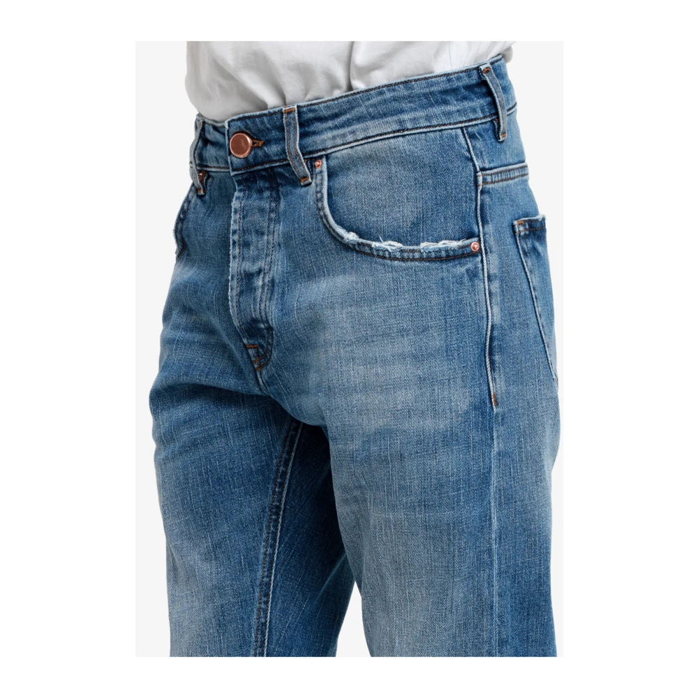 Don The Fuller Denim Five-Pocket Wijde Pijp Jeans Blue Heren