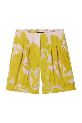 Viskoseshorts med blomstermönster