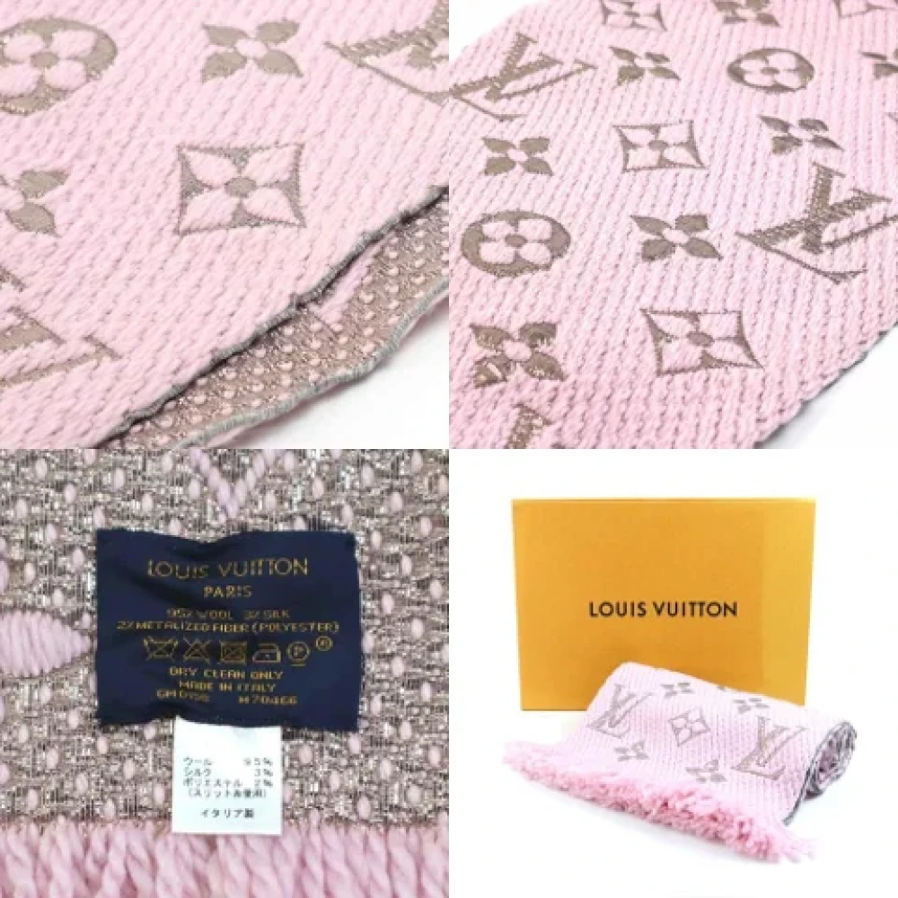 Louis Vuitton Vintage Pre-owned Silk scarves Pink Dames