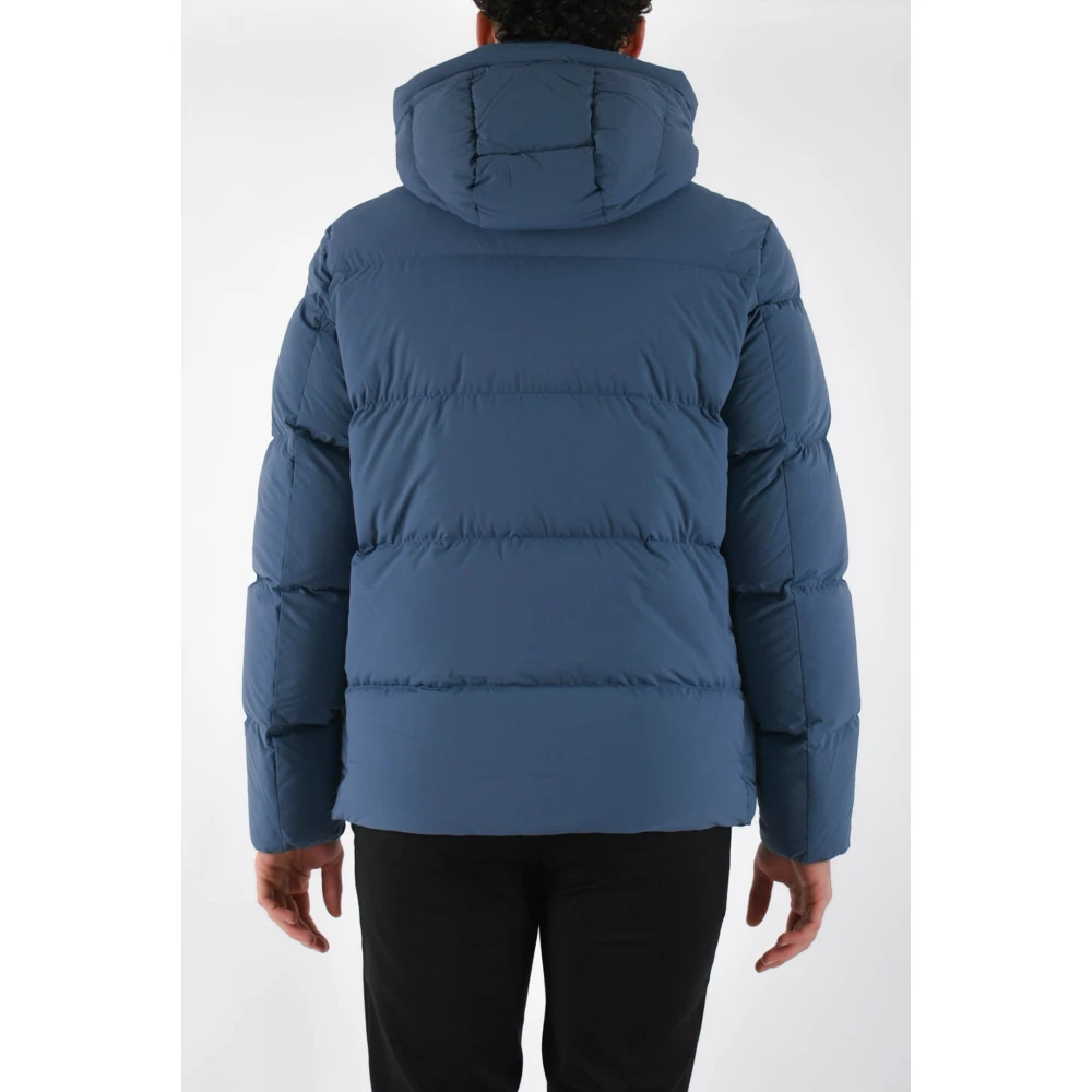 Woolrich Elastische nylon sierra jas met capuchon Blue Heren