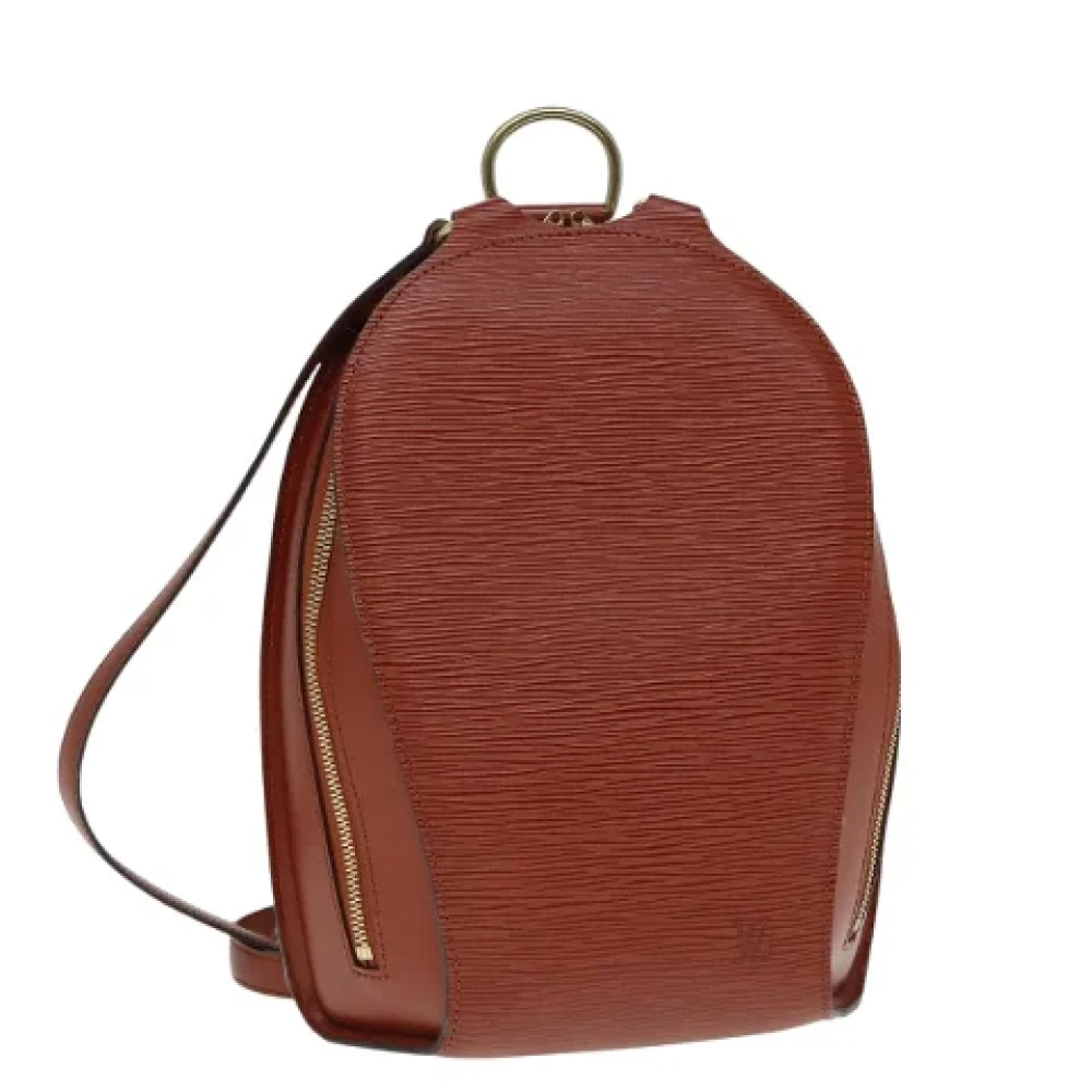 Louis Vuitton Vintage Pre-owned Leather backpacks Brown Dames