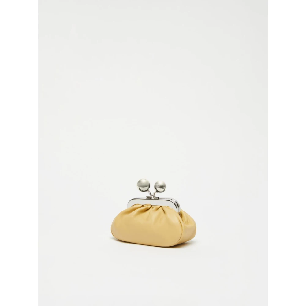 Max Mara Weekend Diomede Mini Leren Schoudertas Yellow Dames