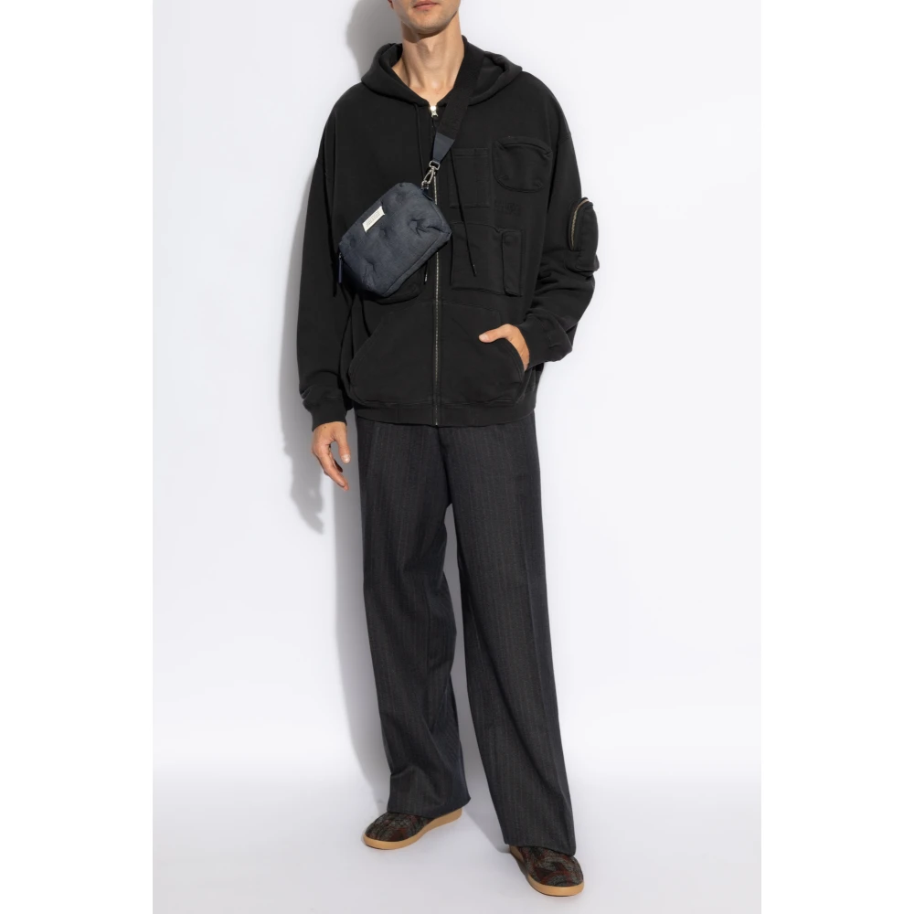 MM6 Maison Margiela Sweatshirt met meerdere zakken Black Heren