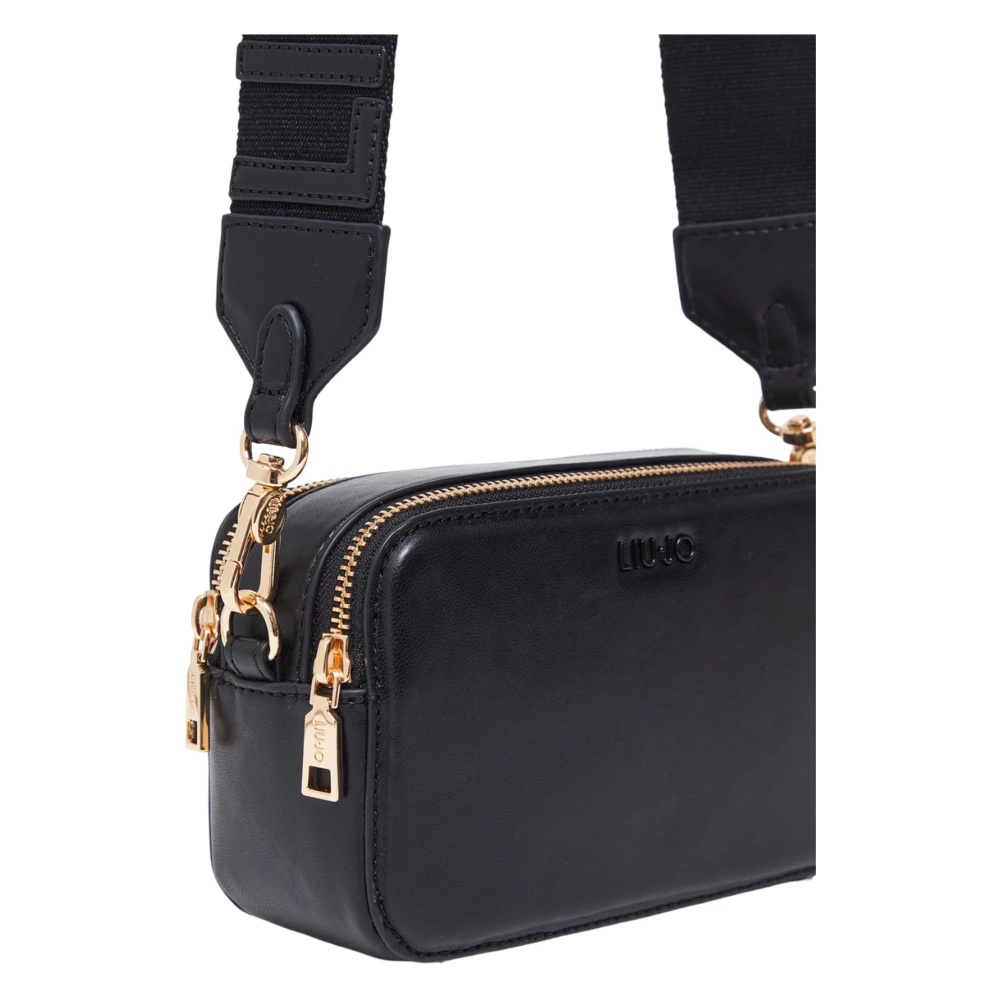 Liu Jo Zwarte Schoudertas met Logo Black Dames
