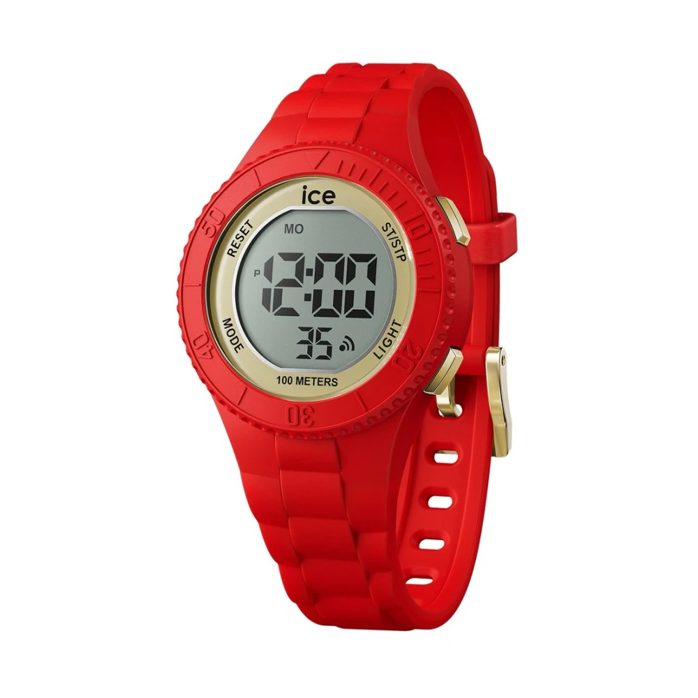 Ice Play Unisex Red Digit Watch